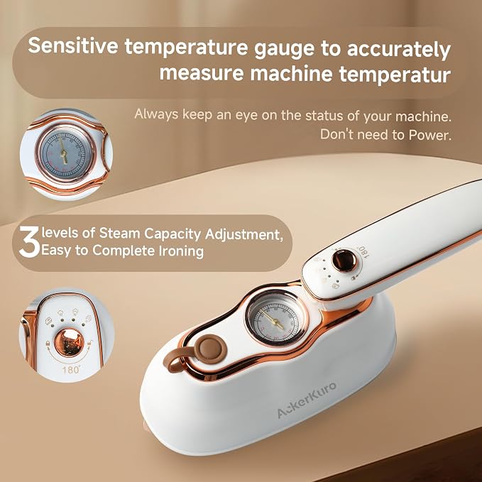 Travel Steamer for Clothes, 1200W Portable Handheld Mini Garment Steamers - Image 6