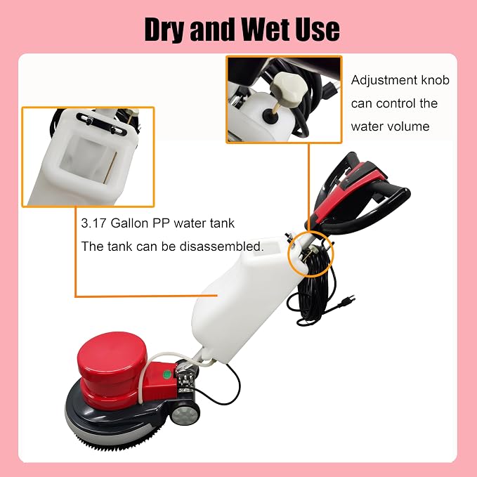 Floor Scrubber Buffer Heavy Duty Polisher Machine Polished Waxed Refurbished - Image 3