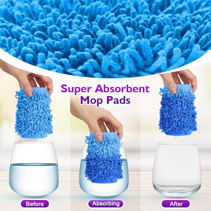 Reusable Mop Pads for Swiffer PowerMop, 8 Pack Microfiber Mop Pad Refill - Image 7