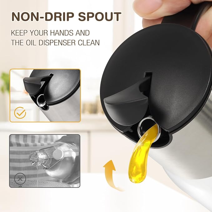 Vucchini Large Olive Oil Dispenser Bottle 17 oz - Image 2