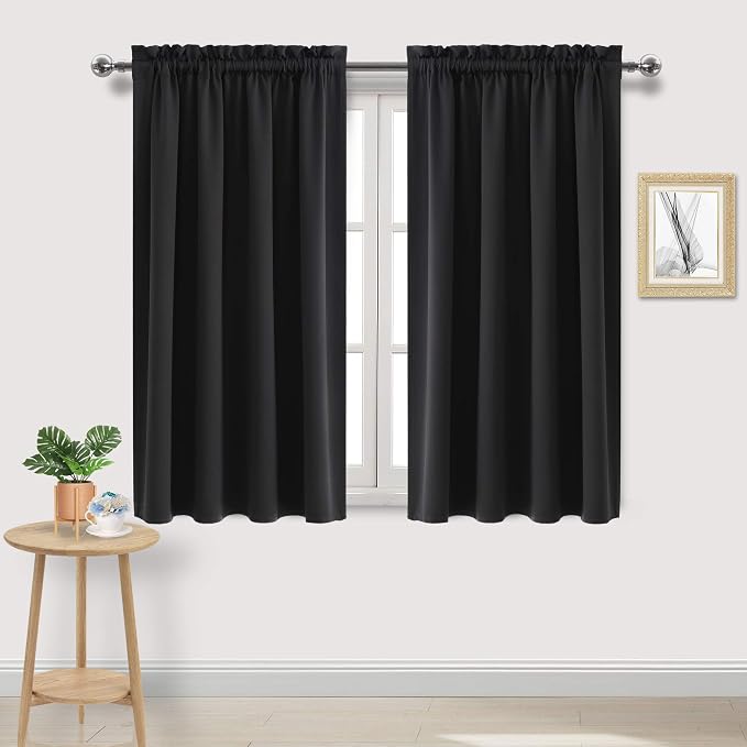 DWCN Blackout Curtains Room Darkening Thermal Insulated Bedroom Curtains Window by DWCN