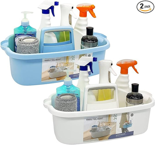 2 Pack Multi-Purpose Plastic Cleaning Caddy by Goderewild