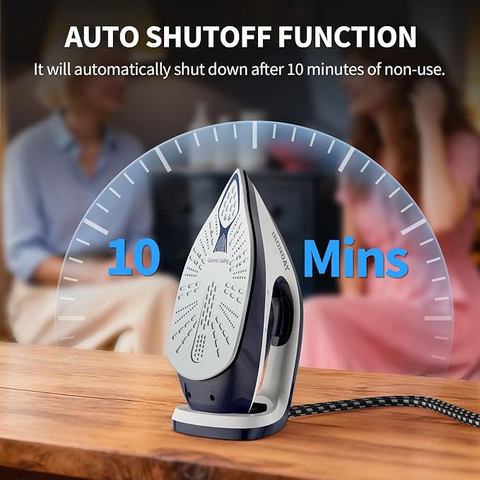 Steam Iron for Clothes, 1500W Professional Steam Station, 67.62oz Water Tank - Image 6