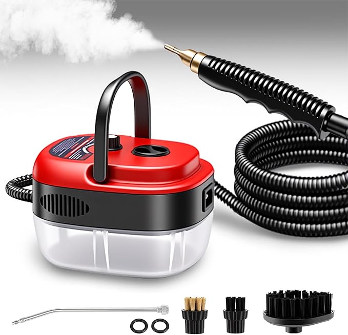 Handheld Steam Cleaner, 2500W Portable High Temp Bathroom Power Steamer by SRGARHLLC