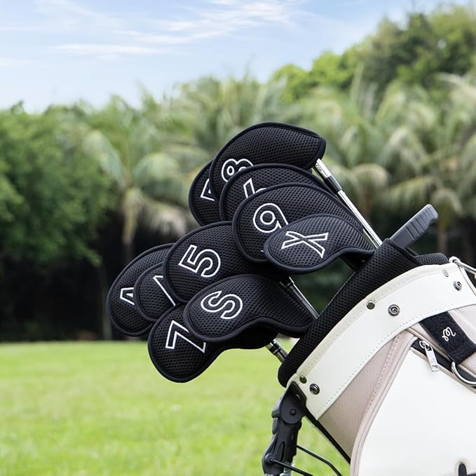 Montela Golf Iron Covers, Golf Iron Head Covers Mesh Golf Iron Covers Set 10pcs - Image 4
