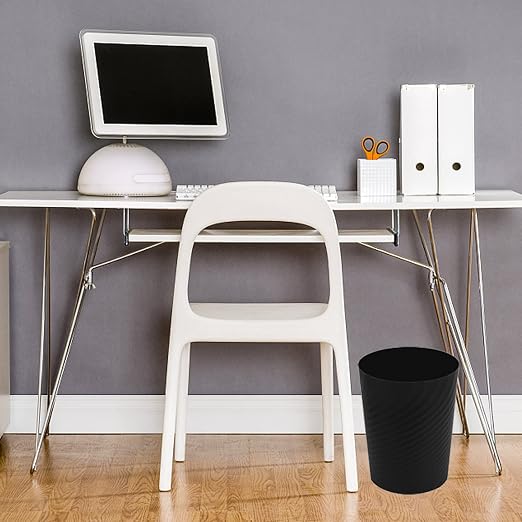 UUJOLY Plastic Small Trash Can Wastebasket, Garbage Container Basket - Image 3