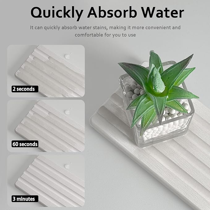 Diatomite Soap Dish, Water Absorbing Stone Tray, Kitchen Sink Organizer - Image 5