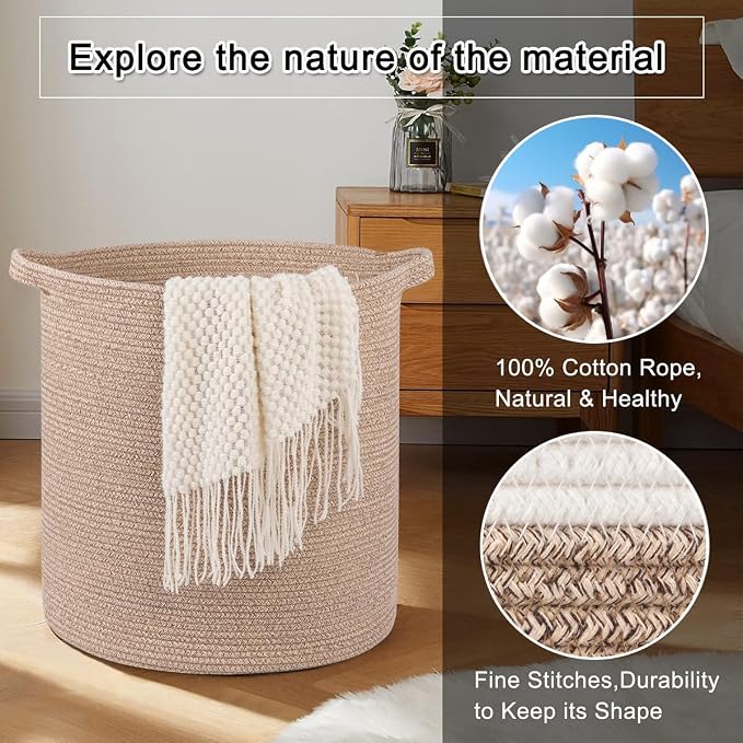 OIAHOMY 80L Laundry Hamper, Storage Basket - Image 5