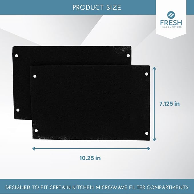 2-Pack Activated Carbon Charcoal Microwave Hood Filters - Image 4
