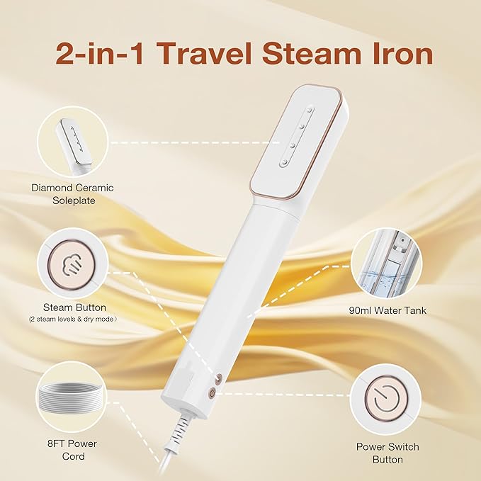 Newbealer 2in1 Travel Iron - Image 2