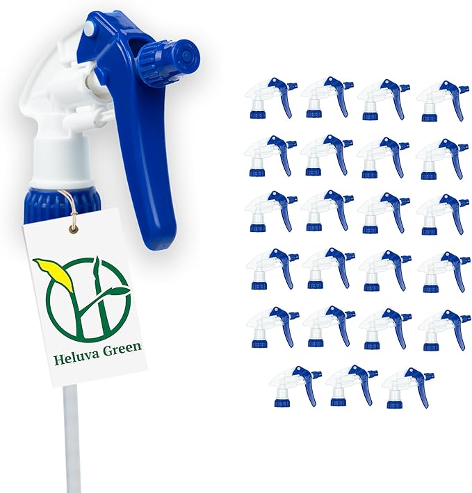 Heluva Green Spray Bottle Nozzle Replacement, Bottle Tops Only by HeluvaGreen
