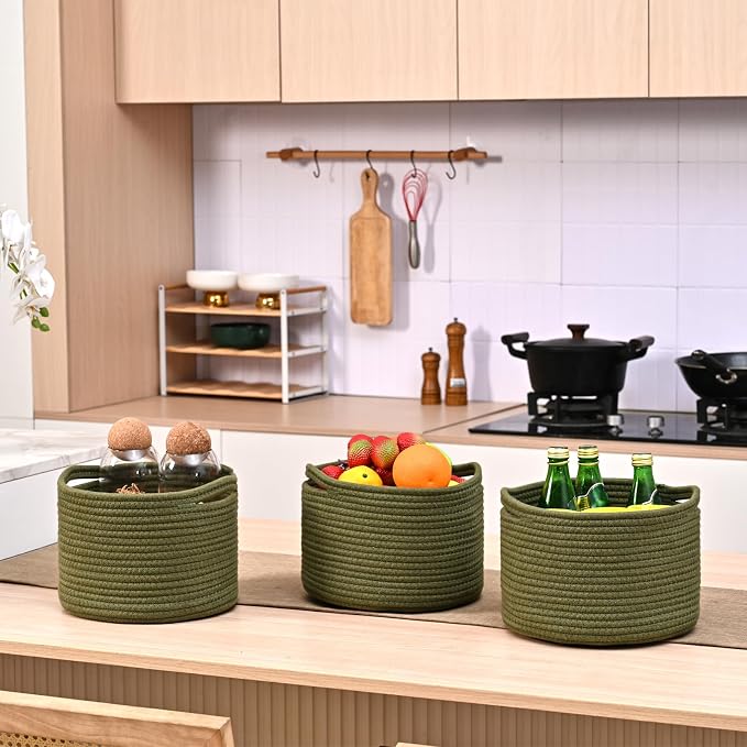 Small Storage Baskets for Organizing, Organizer Baskets for Shelves, Small - Image 4
