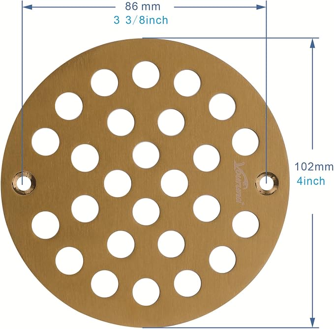 4-Inch Screw-in Shower Strainer Drain Cover Replacement Floor Strainer - Image 2