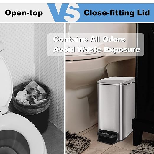 TrashAid Small Bathroom Trash Can - Image 5