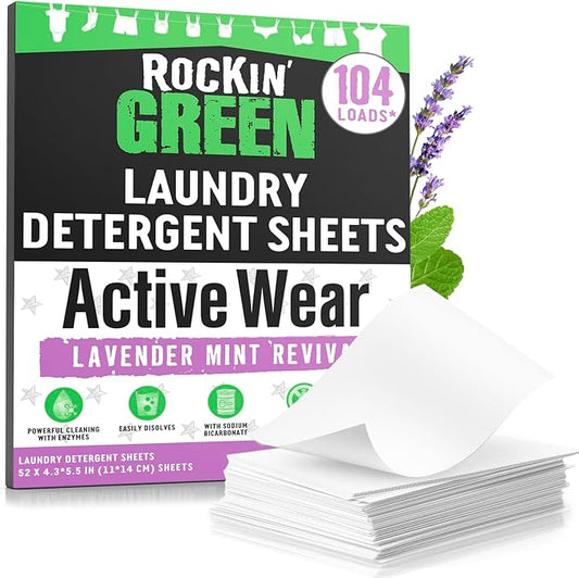 Rockin' Green Active Wear Travel Laundry Detergent Sheets by RockinGreen
