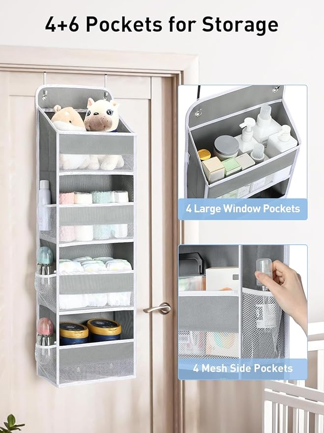 Yecaye 3 Pack 4-Tier Over The Door Organizer - Image 2