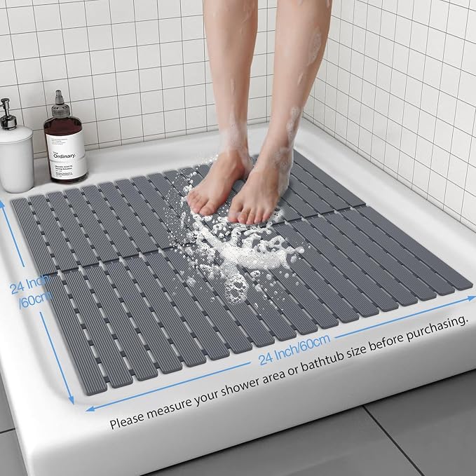 Shower Mat Non-Slip Bath Mat for Tub Floor & Stall - Image 6
