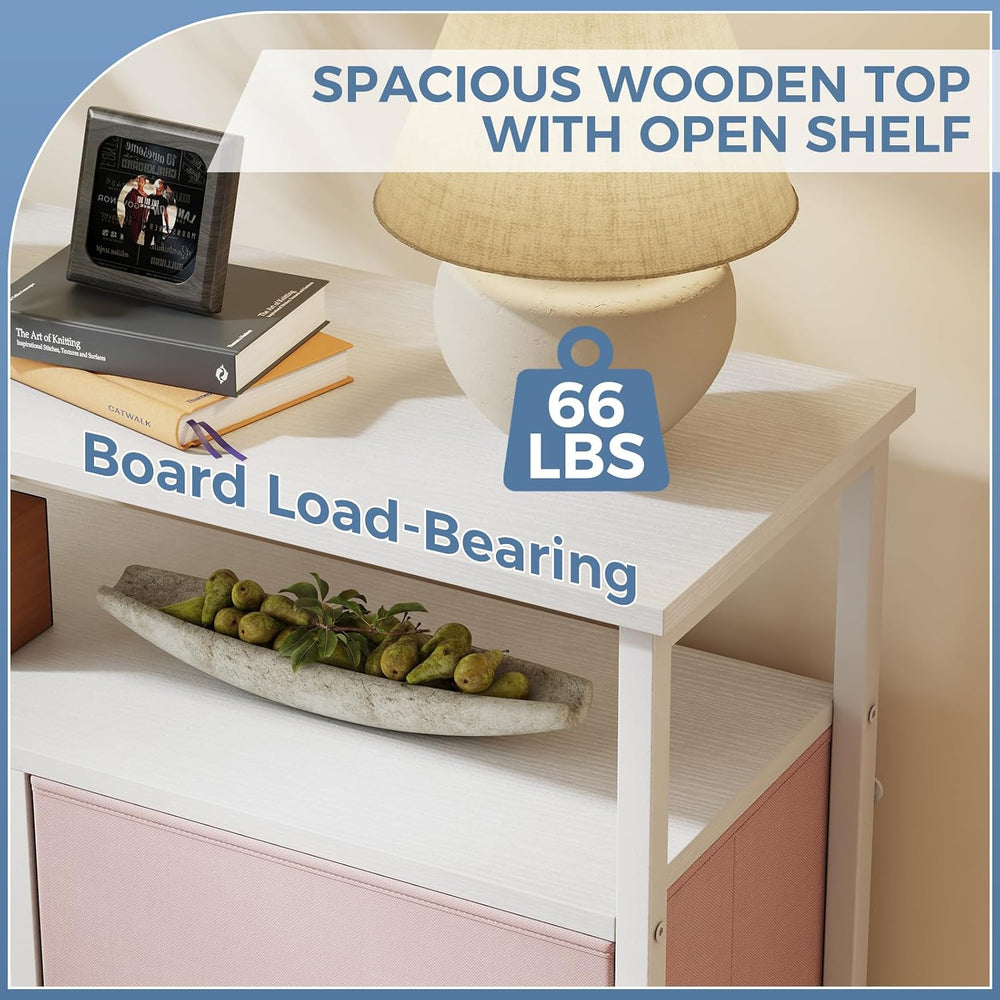 DUMOS Tall 8 Drawer Dresser for Bedroom, Storage Chest of Drawers Cabinet