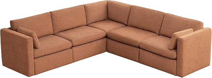 CHITA Oversized Modular Sectional Sofa Set, FSC Certified Extra Large 5 Seat V - Image 4