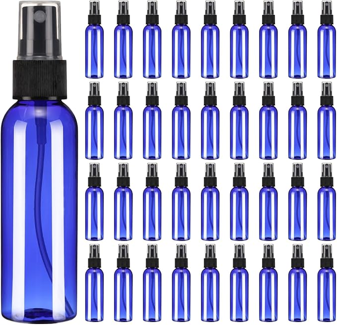 uxcell 100 Pack Spray Bottles, 2 Oz/60ML Reusable Clear Empty Mist Plastic Mini by uxcell