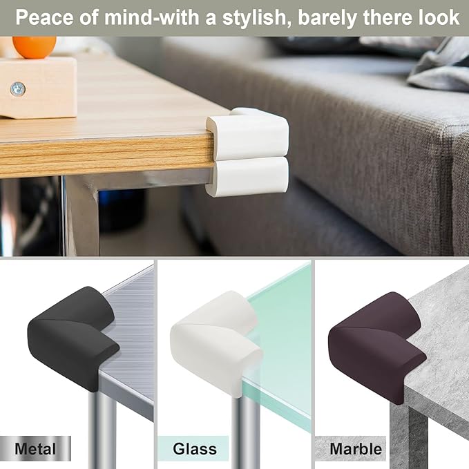 8 Pack Soft Sponge Table Corners, Corner Protector Baby, Baby Proofing Corner - Image 4