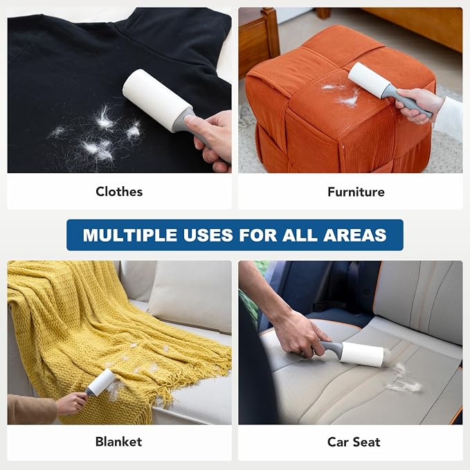Extra Sticky Lint Roller for Pet Hair, Lint Rollers 600 Sheets, Pet Hair Remover - Image 5
