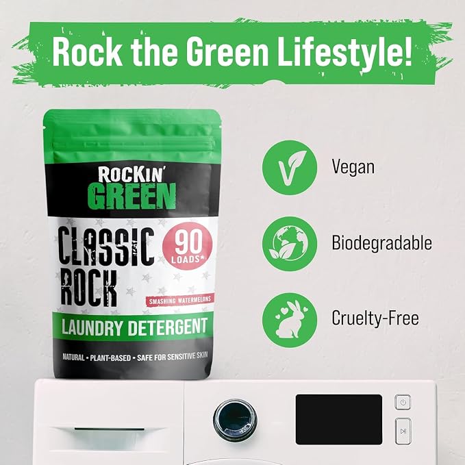 Rockin' Green Classic Rock Laundry Detergent, Plant based, All Natural Laundry - Image 6