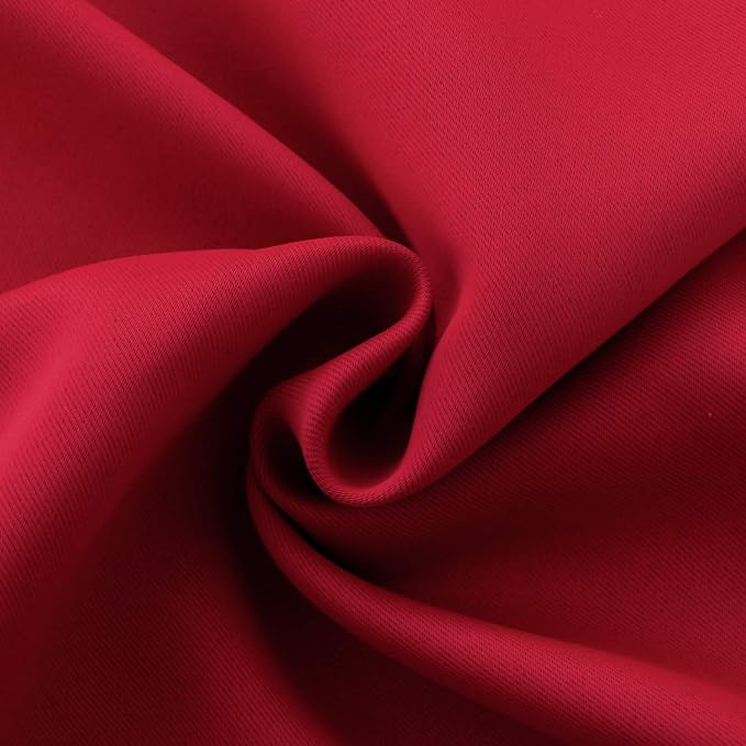 BGment Red Blackout Curtains 36 Inches Length - Image 6