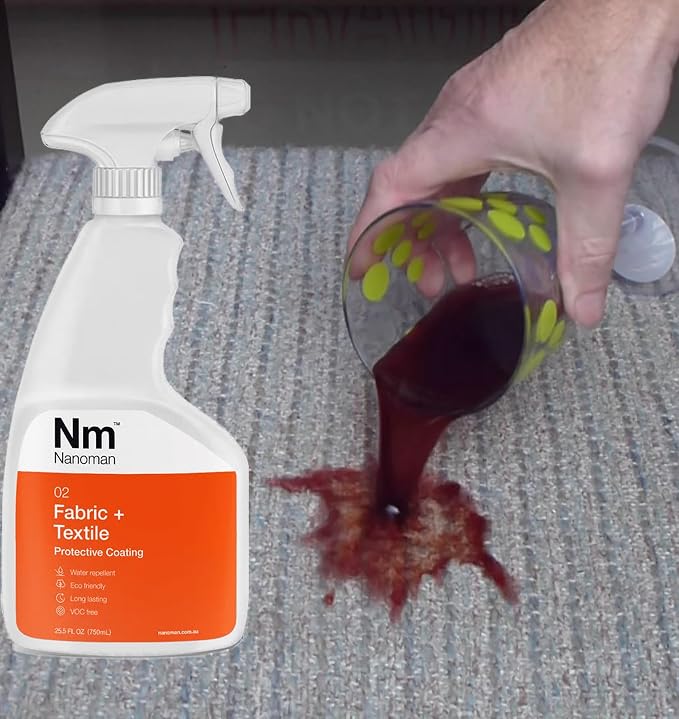 Nanoman Fabric & Textile Protector Spray | Invisible, Waterproof, - Image 4