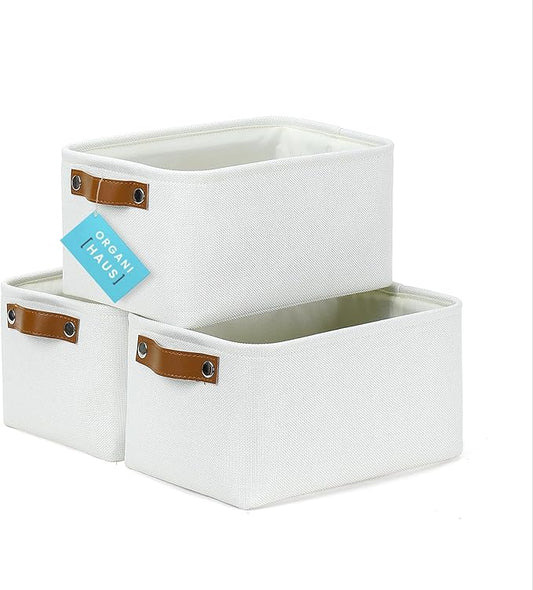 OrganiHaus Small Fabric Storage Bins by OrganiHaus