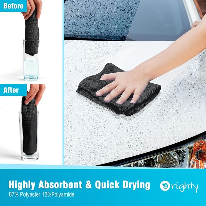 Orighty Microfiber Cleaning Cloth, 12 Pack Microfiber Towels - Image 3