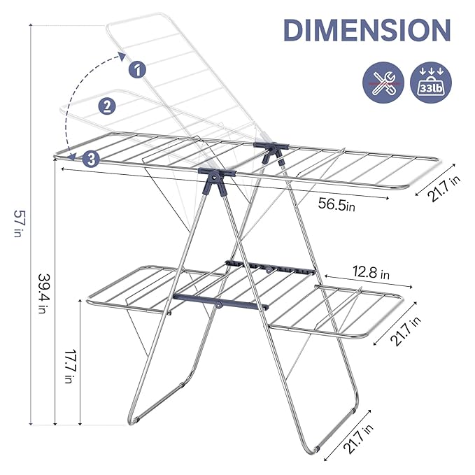 APEXCHASER Clothes Drying Rack - Image 6