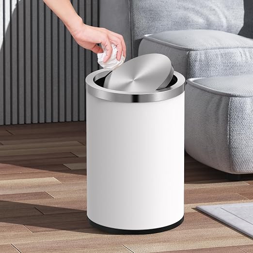 Mbillion Small Trash Can with Swing Lid 2.4 Gallons/9 Liter, Mini Trash Can - Image 5
