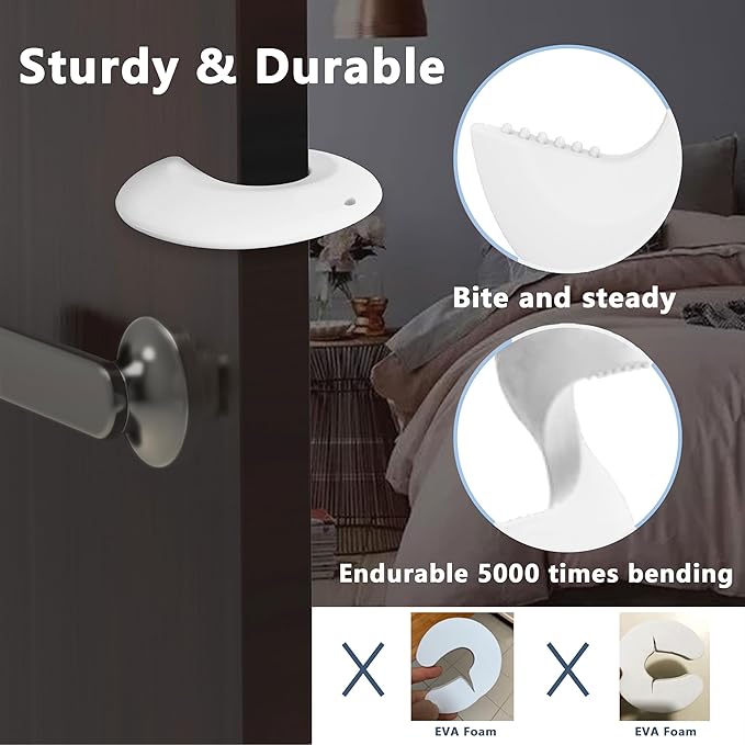 Door Pinch Guard and Door Slam Stopper, Durable Silicone Door Finger Pinch Guard - Image 3