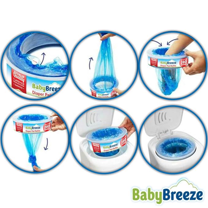 BabyBreeze Diaper Pail Refill Bags Compatible - Image 4