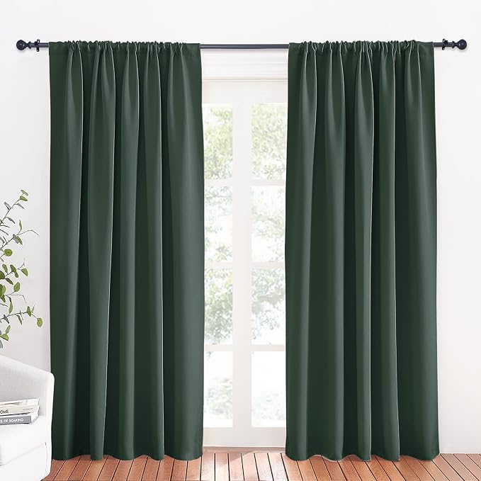 RYB HOME Room Darkening Curtains 84 inches Length 2 Panels Set, Extra Wide by RYBHOME