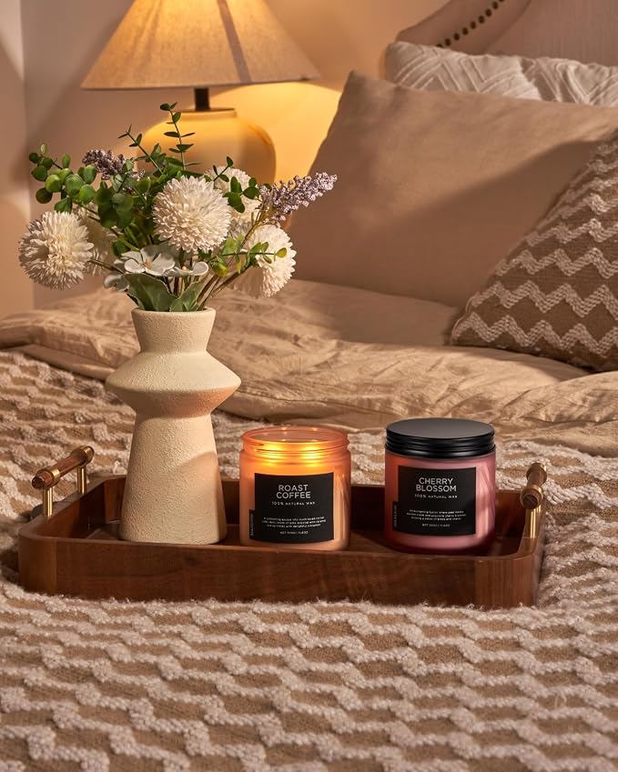 M&SENSE Coffee Candles Scented Strong, 2 Wick 11.6oz 70 Hours Burning Time - Image 8