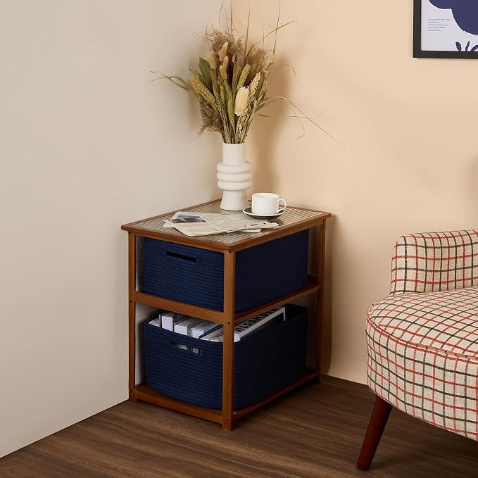 Large Storage Baskets for Shelves, Closet Organizers Bins for Clothes Blanket - Image 8