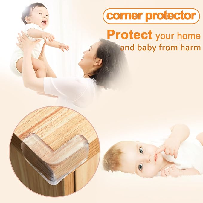 HOMREALM Baby Proofing 16 Pack Corner Protector Baby Corner Guards Furniture - Image 3