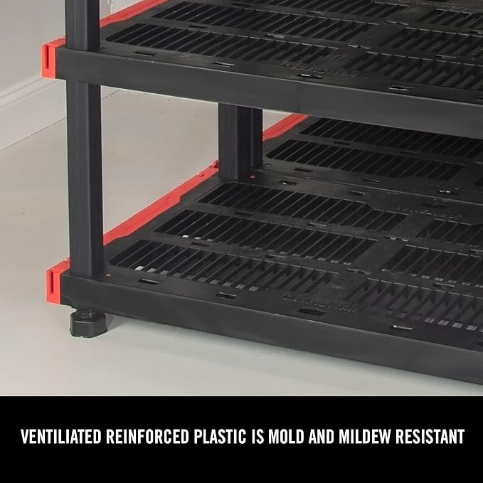 CX Craftsman, 4-Tier Highly Durable Storage Rack, 200lbs/shelf, Interlocking - Image 9