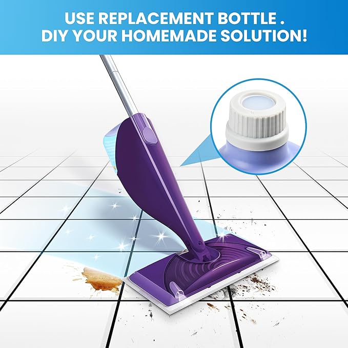 Refillable Bottle for Swiffer Wet Jet Mop - 500ml /17 FL OZ - Leak-Proof HDPE - Image 6