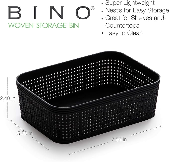 BINO | Woven Plastic Basket | XS, Space - Image 2
