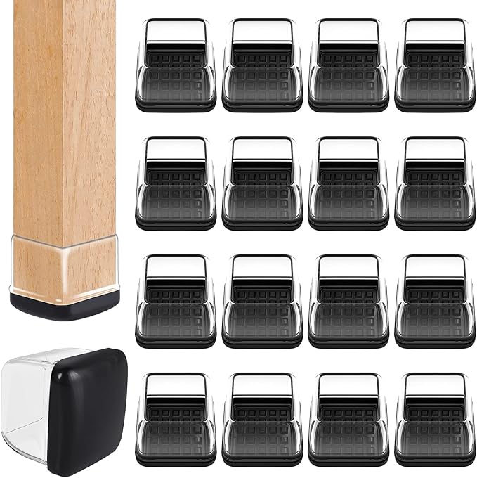 Ezprotekt 24 Pcs Clear Chair Leg Sliders by VisittheEzprotekt