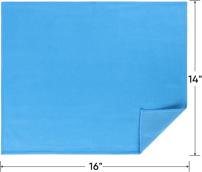 HOMEXCEL Microfiber Glass Cleaning Cloths 6 PK, Lint Free Streak Free, Reusable - Image 7
