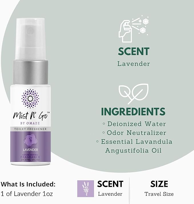 Mist N’ Go by Omaze Travel Bathroom Spray - Image 2