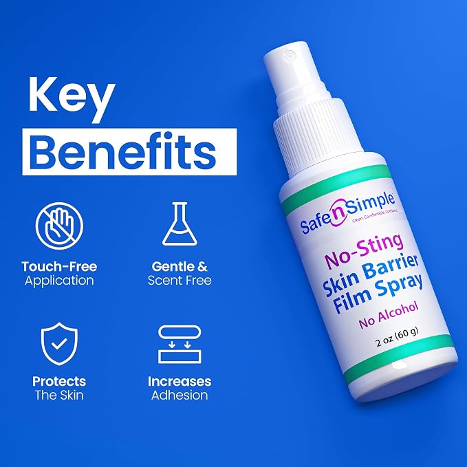 Safe n' Simple No Sting Barrier Film Spray - 2 Oz - Odor-Free Pre Tape Solution - Image 6