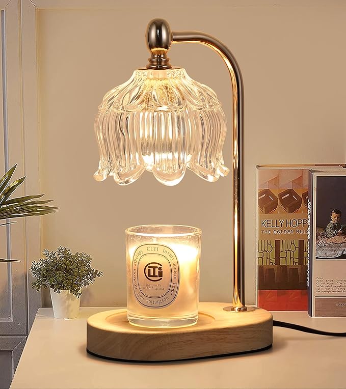 Candle Warmer Lamp with Timer and Dimmer, Electric Gold Light Gifts by MEIXISUE