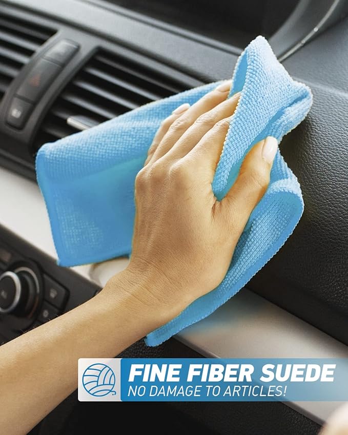 Microfiber Cleaning Cloth-24Pcs Ultra Soft Highly Absorbent Rags - Image 6