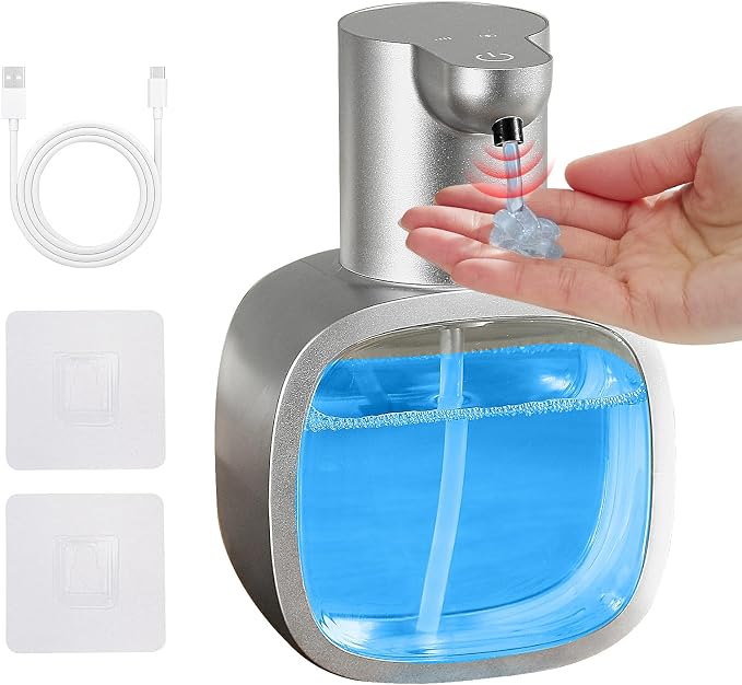 Automatic Liquid Soap Dispenser, 17oz/500ml Touchless Rechargeable by DODOMEKIA