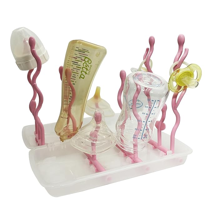 Travel Baby Bottle Drying Rack, Foldable Portable Bottle Drying Rack, Holds Up by DIJIAMEIYA